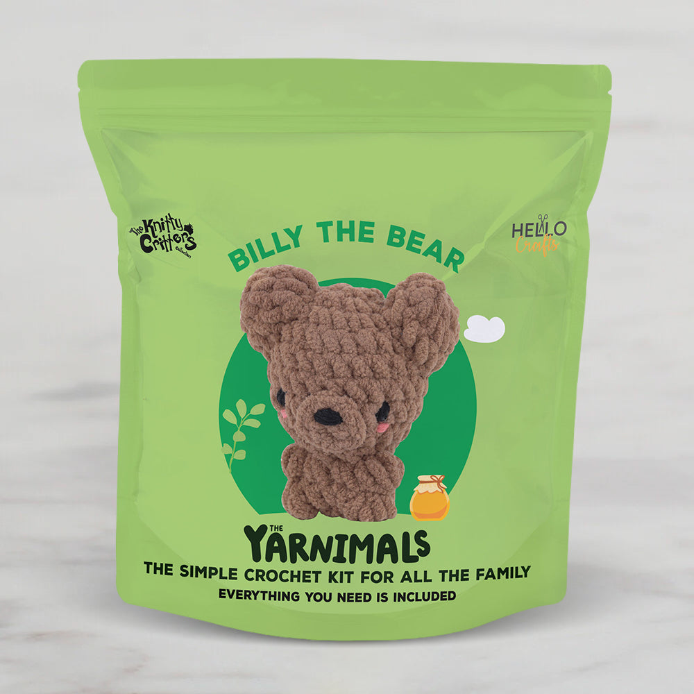 Hello Crafts Yarnımals Amigurumi Kit - Bılly The Bear - YN003