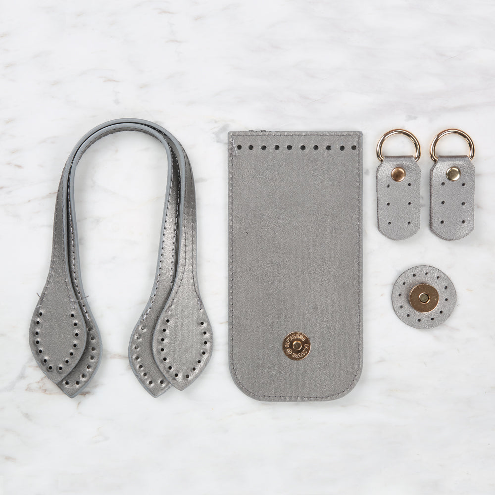 Knitme Fashion Bag Kit 8.5x17 cm Silver BA-0065