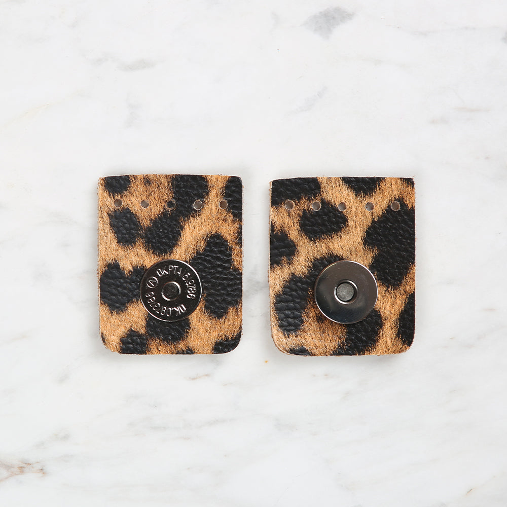 Knitme Square Magnet 4x4.5 cm Leopard BA-0046