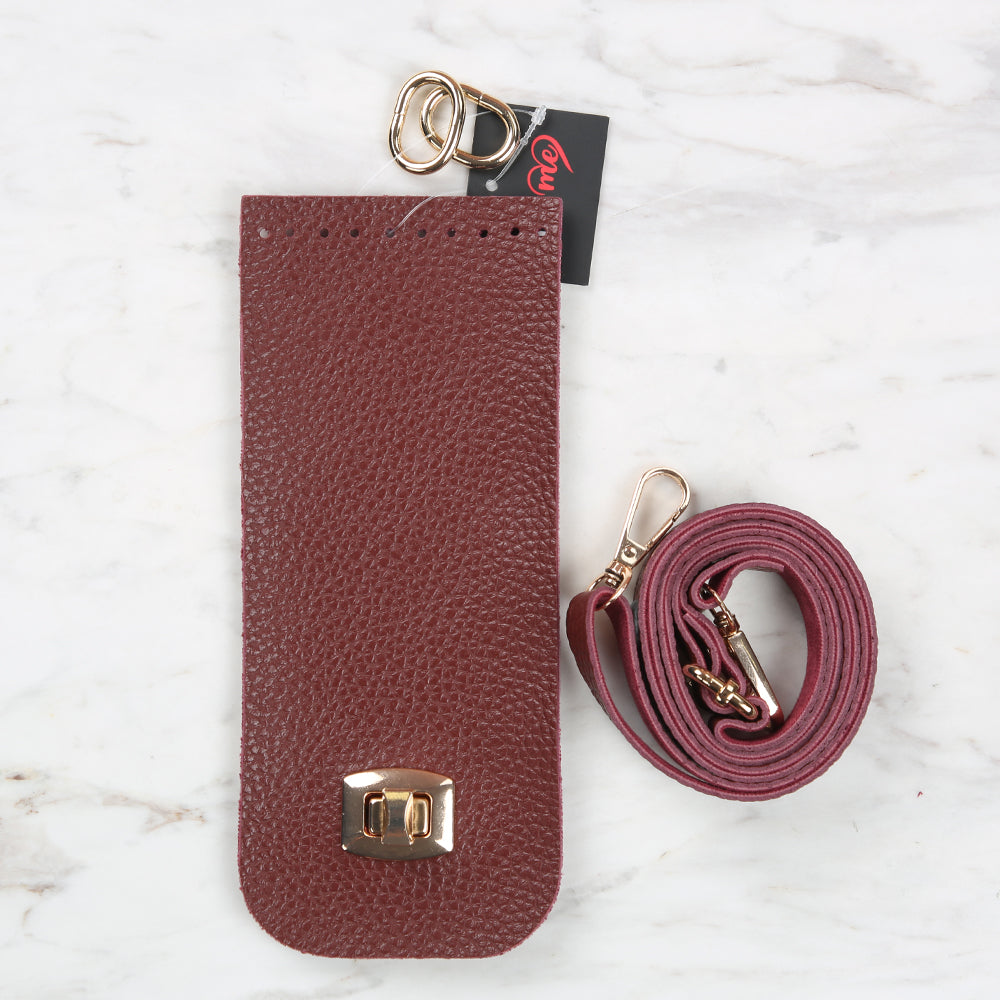 Knitme Clip Phone Set 8.5x20 cm Claret Red BA-0047