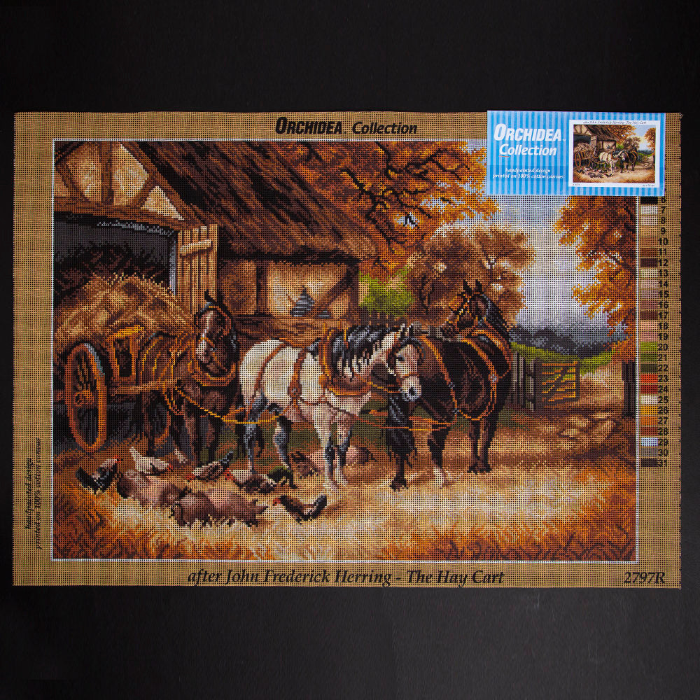 Orchidea 50x70cm Printed Gobelin, John Frederick Herring - The Hay Cart - 2797R