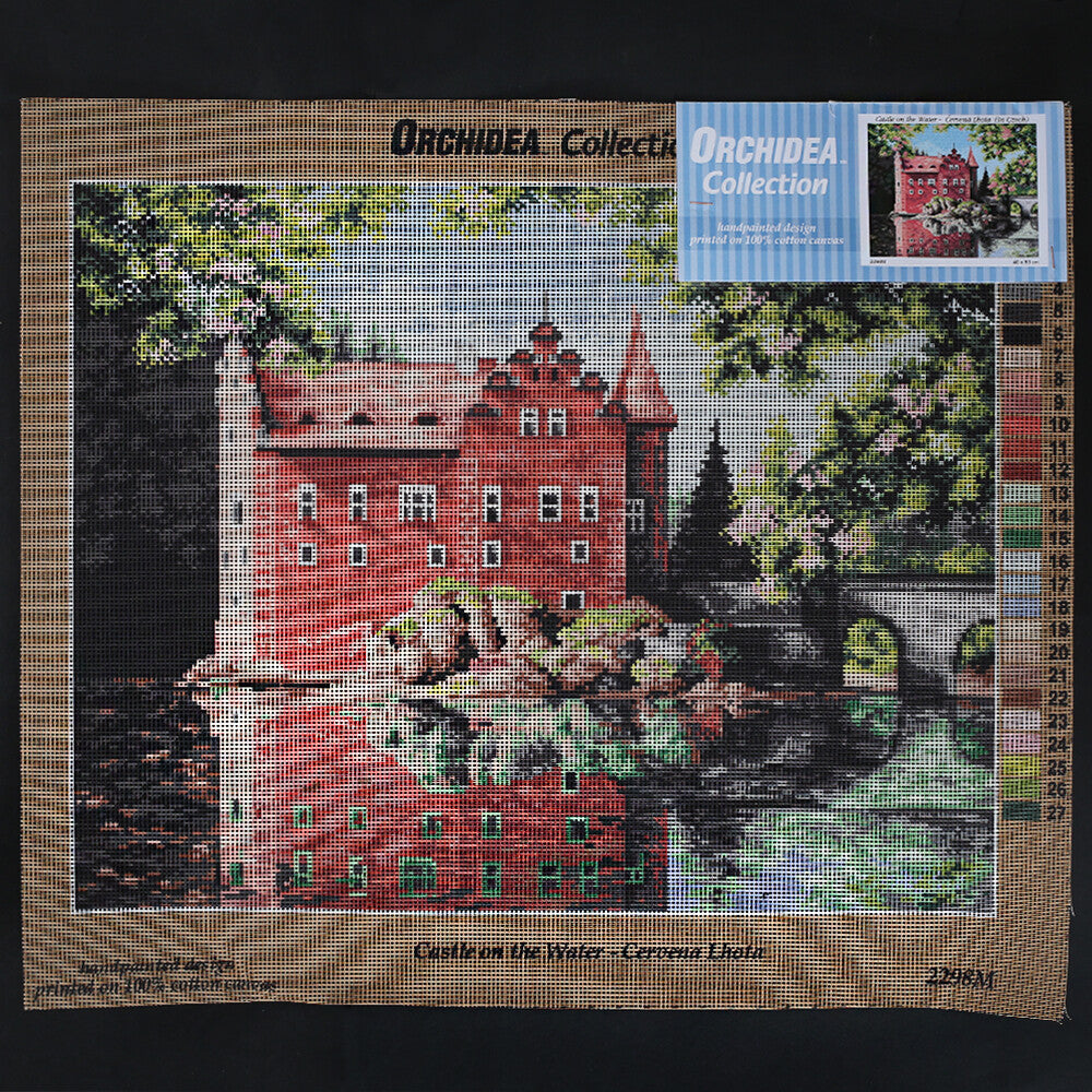 Orchidea 40x50 cm Castle On The Water - Cervena Lhota in Czech Printed Gobelin 2298M