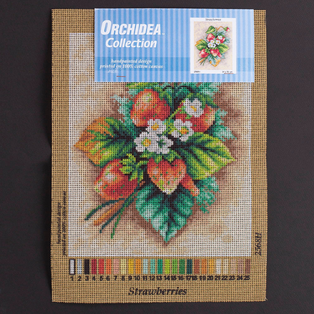 Orchidea 24x30cm Printed Gobelin, Strawberries - 2568H