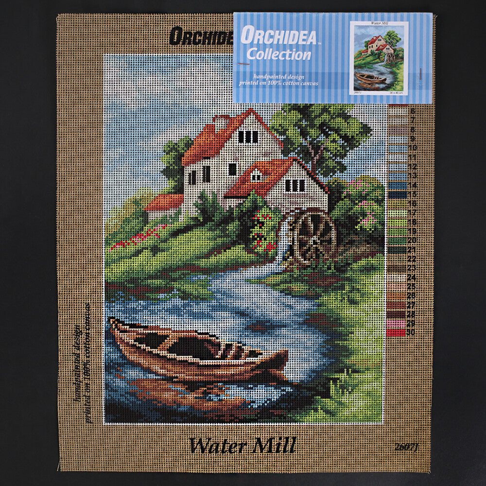 Orchidea 30x40 cm Water Mill Printed Gobelin 2607J