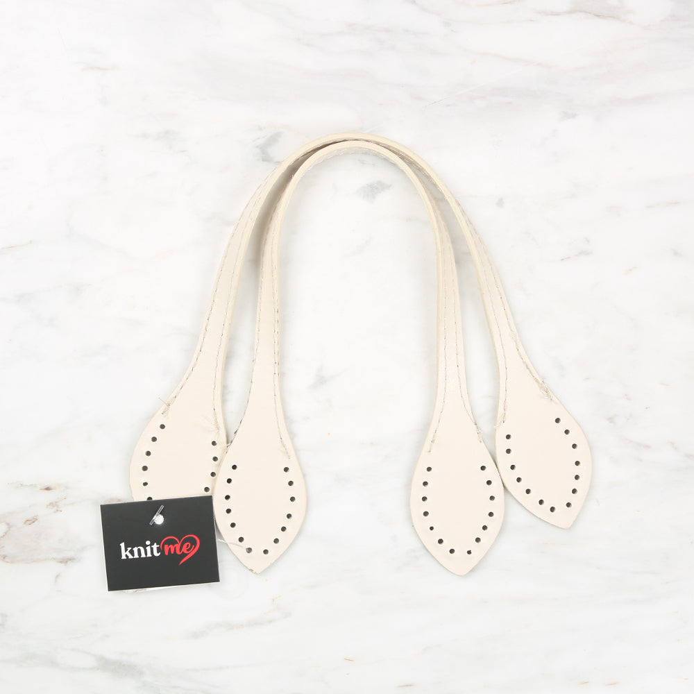 Knitme Dyed Bag Handle 37 cm Cream BA-0057