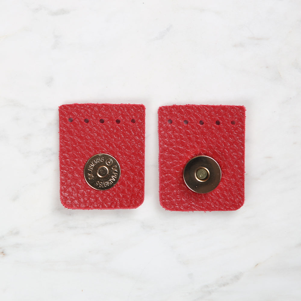 Knitme Square Magnet 4x4.5 cm Red BA-0046