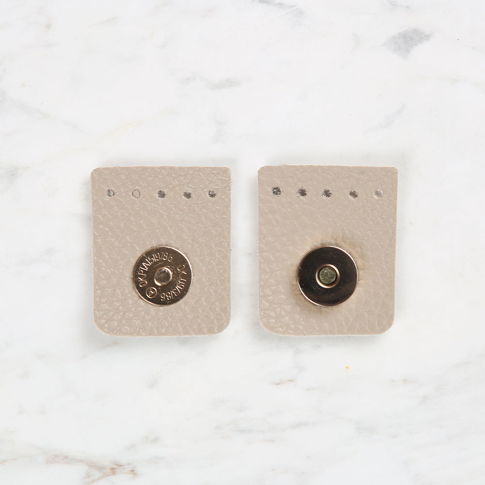 Knitme Square Magnet 4x4.5 cm Beige BA-0046