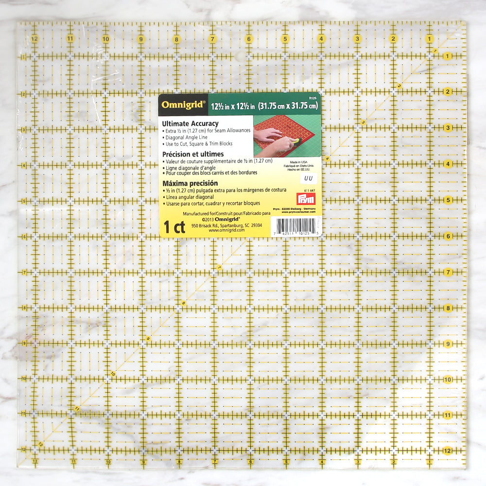 Prym Patchwork Ruler 31.75 cm x 31.75 cm - 611647