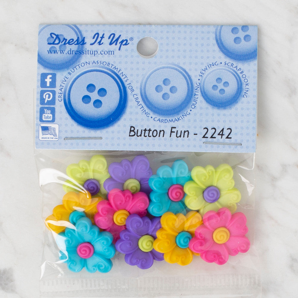 Dress It Up Creative Button Assortment, Button Fun -2242