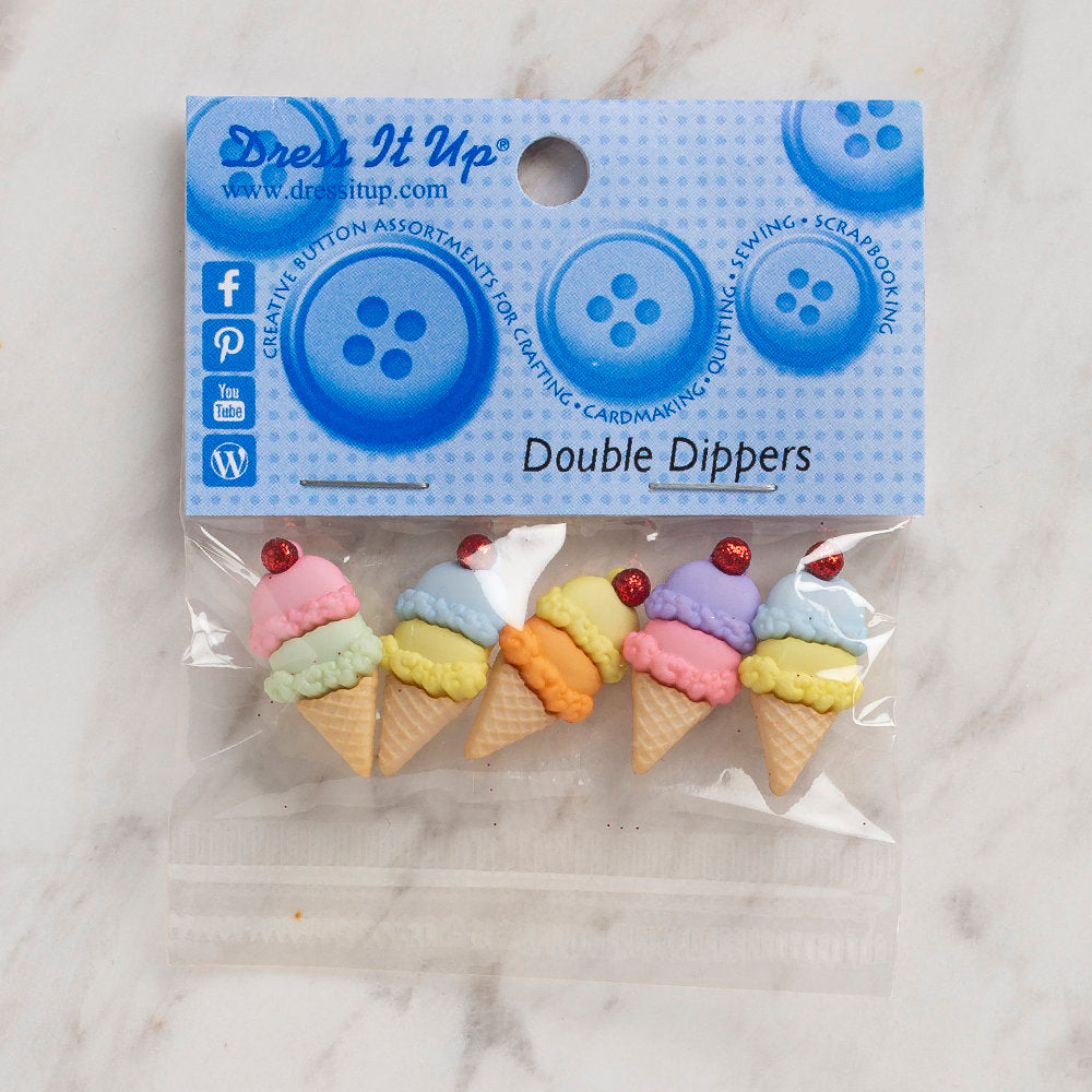 Dress It Up Creative Button Assortment, Double Dippers - 4868