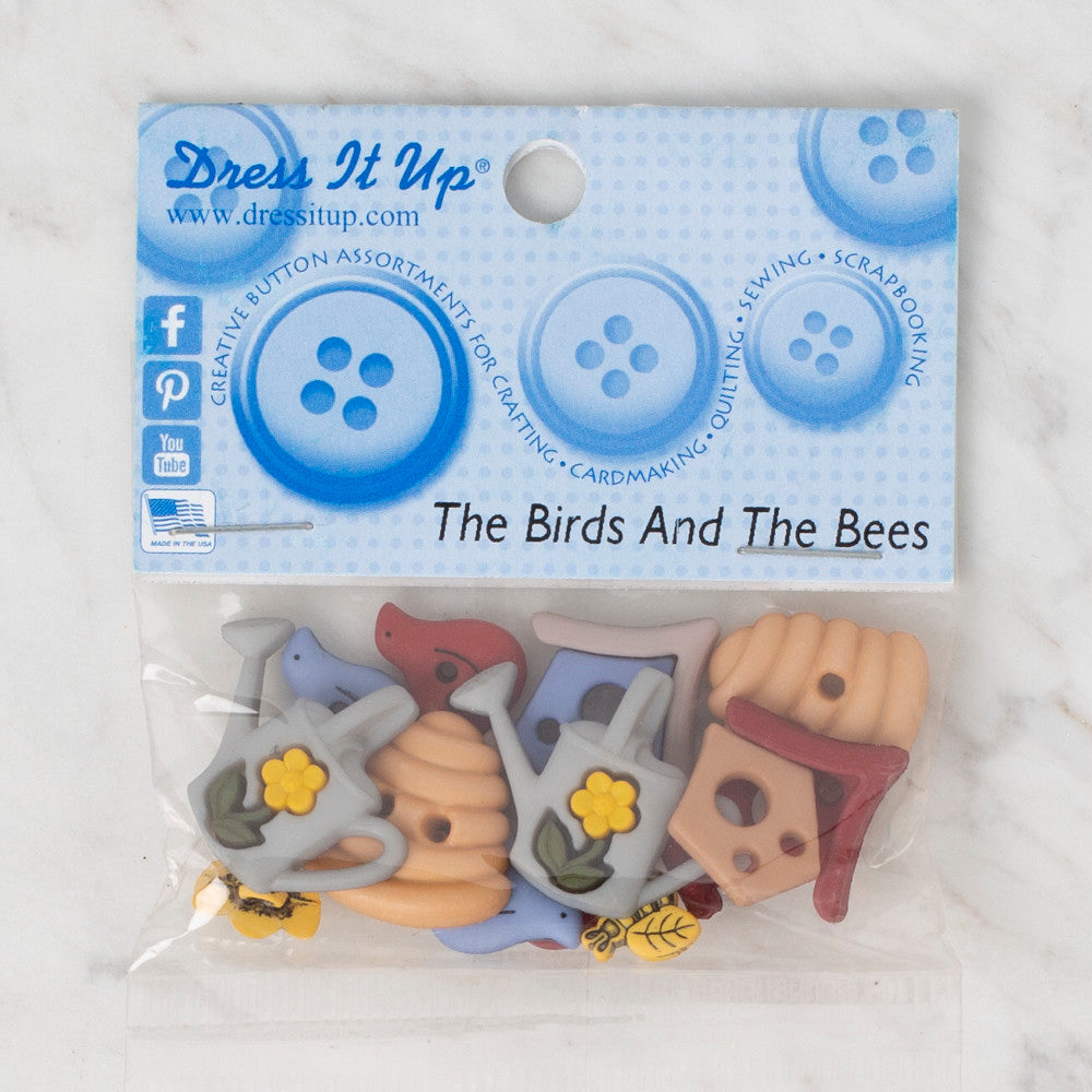 Dress It Up Creative Button Assortment, The Birds And The Bees