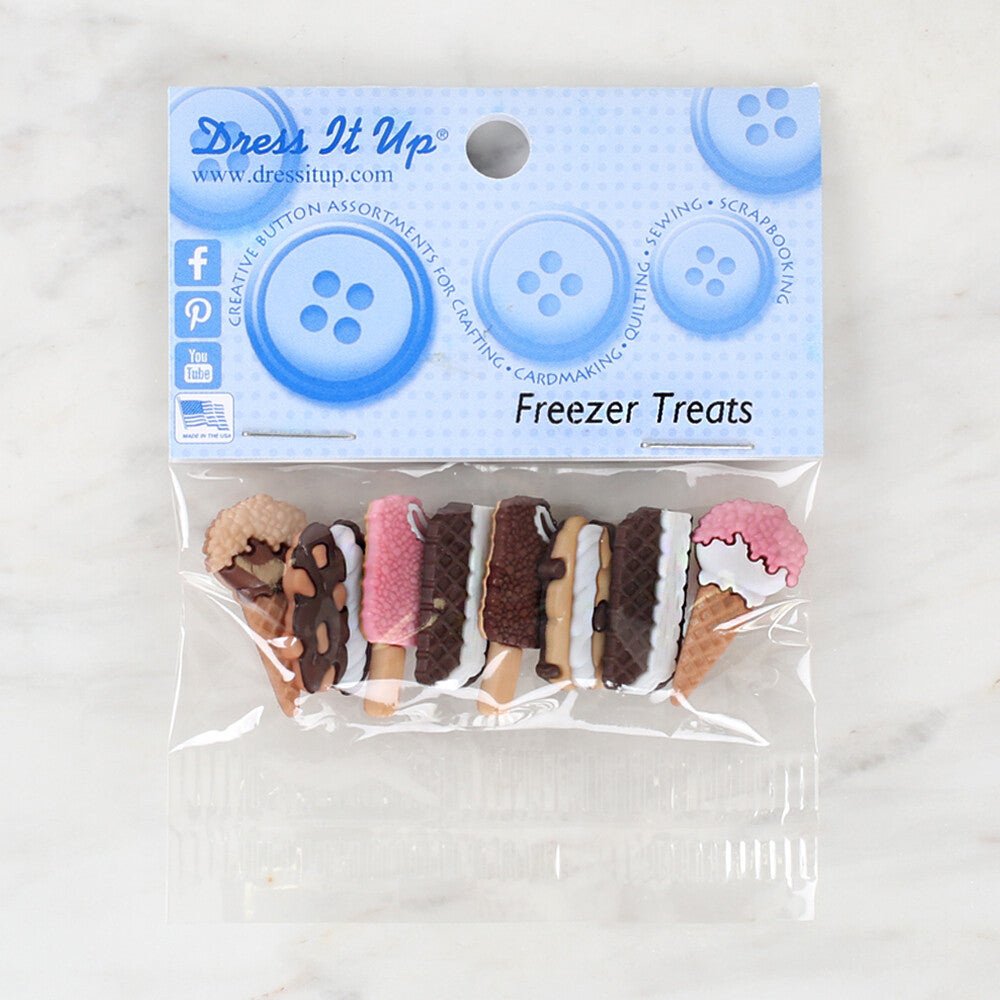 Dress It Up Creative Button Assortment, Freezer Treats - 7685