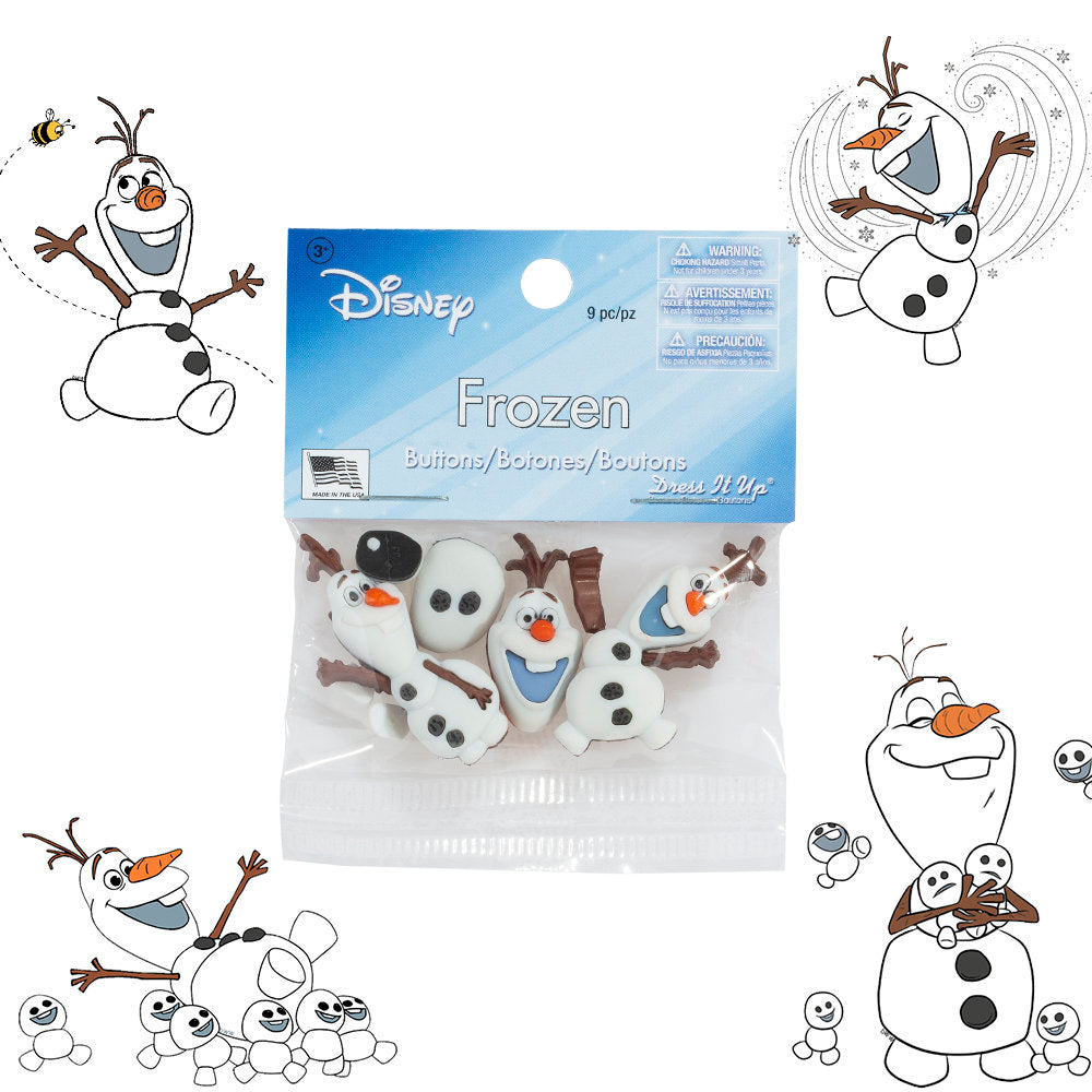 Dress It Up Creative Button Assortment, Frozen - 7750