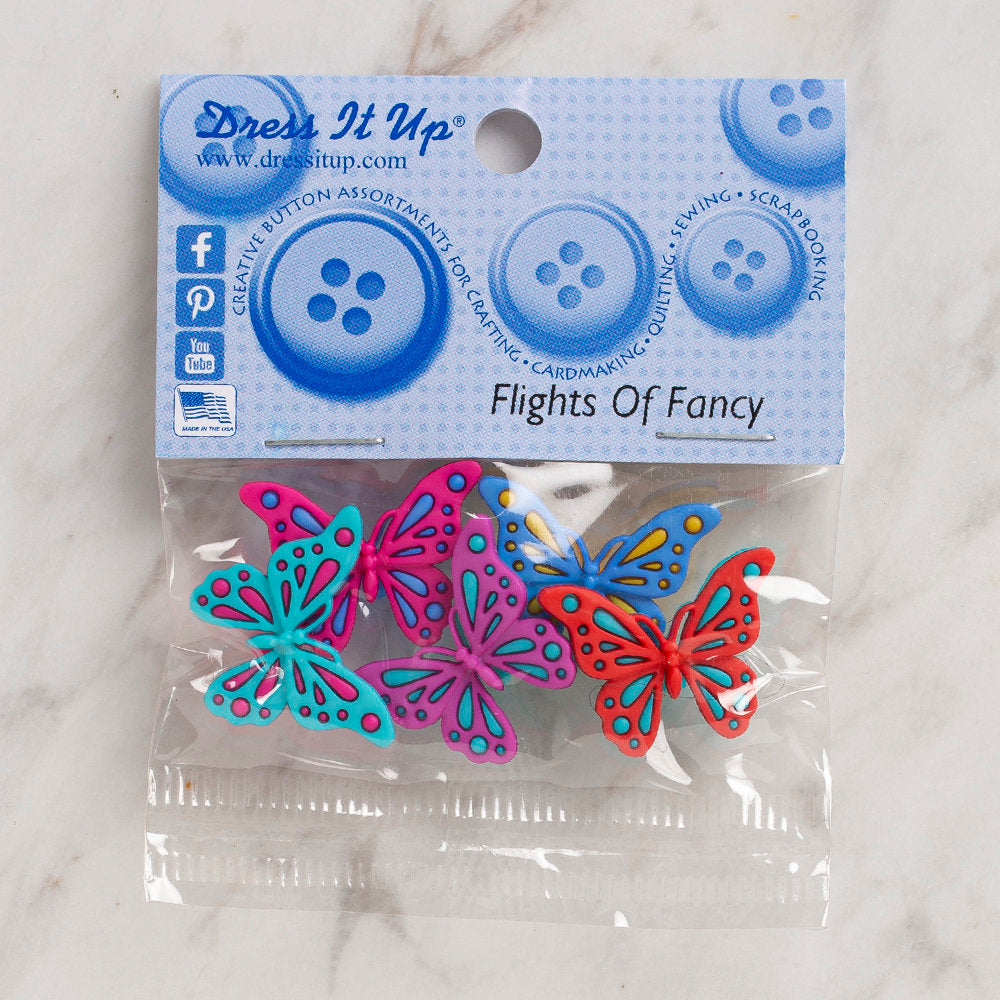 Dress It Up Creative Button Assortment, Flights of Fancy - 9006