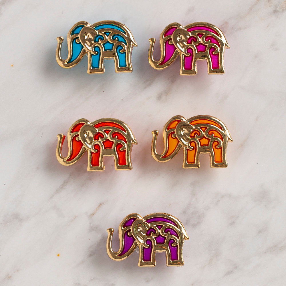 Dress It Up Creative Button Assortment, Bollywood Elephants - 9361