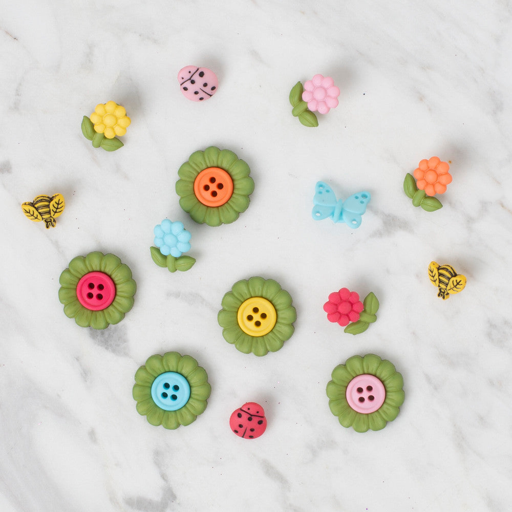 Dress It Up Creative Button Assortment, It's Your Time To Blossom