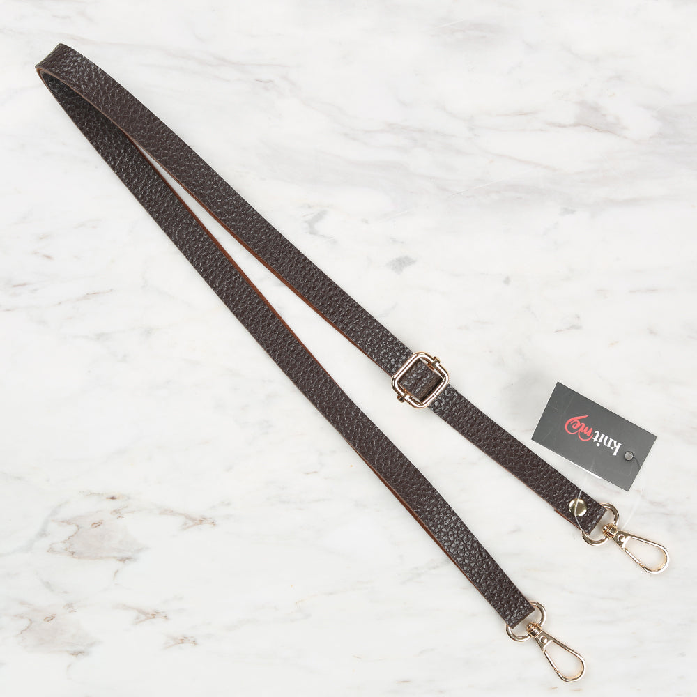 Knitme Sliding Buckle Bag Strap 135x1.5 cm Brown BA-0001