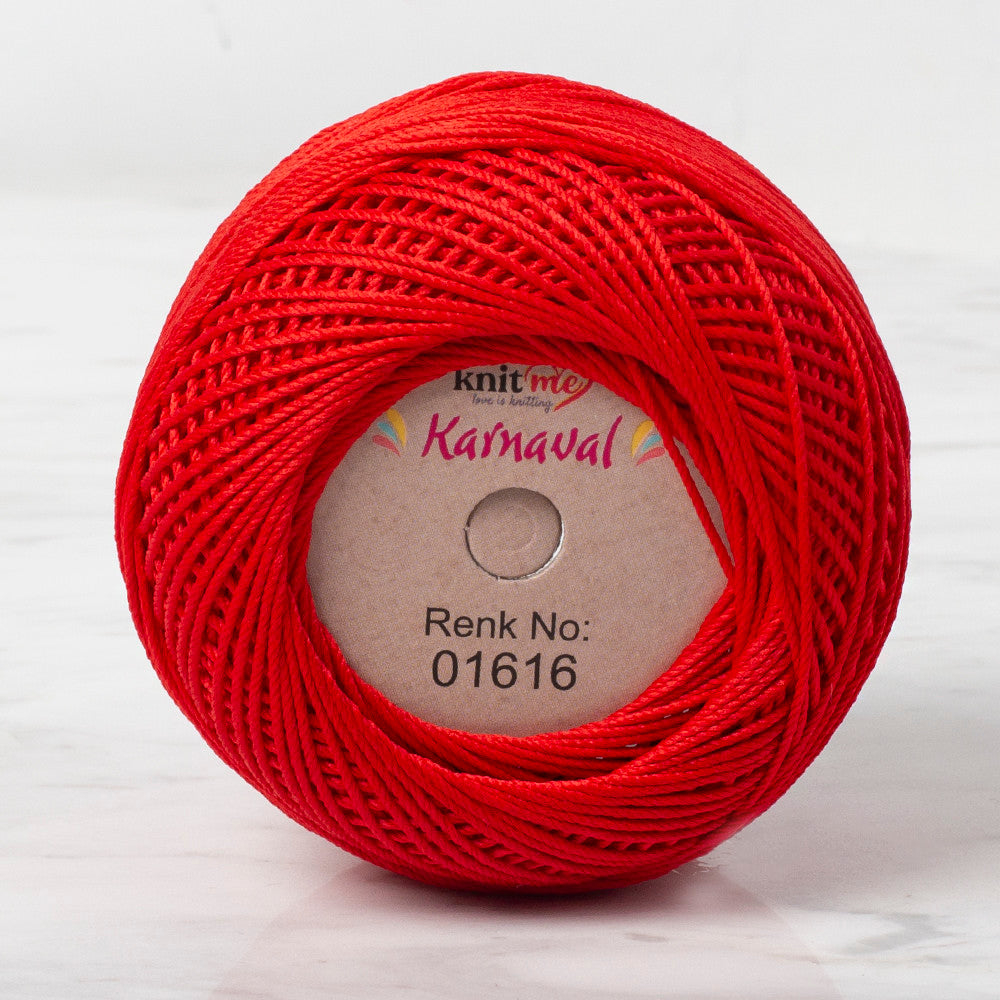 Knit Me Karnaval Knitting Yarn, Red - 01616