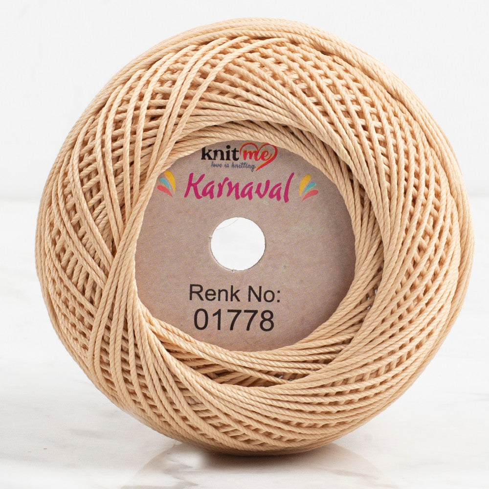 Knit Me Karnaval Knitting Yarn, Beige - 01778
