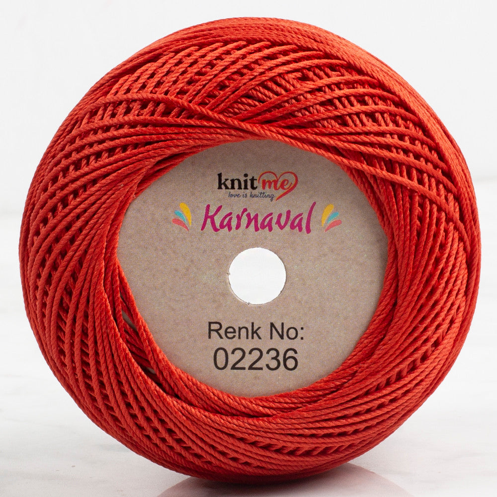 Knit Me Karnaval Knitting Yarn, Brick - 02236