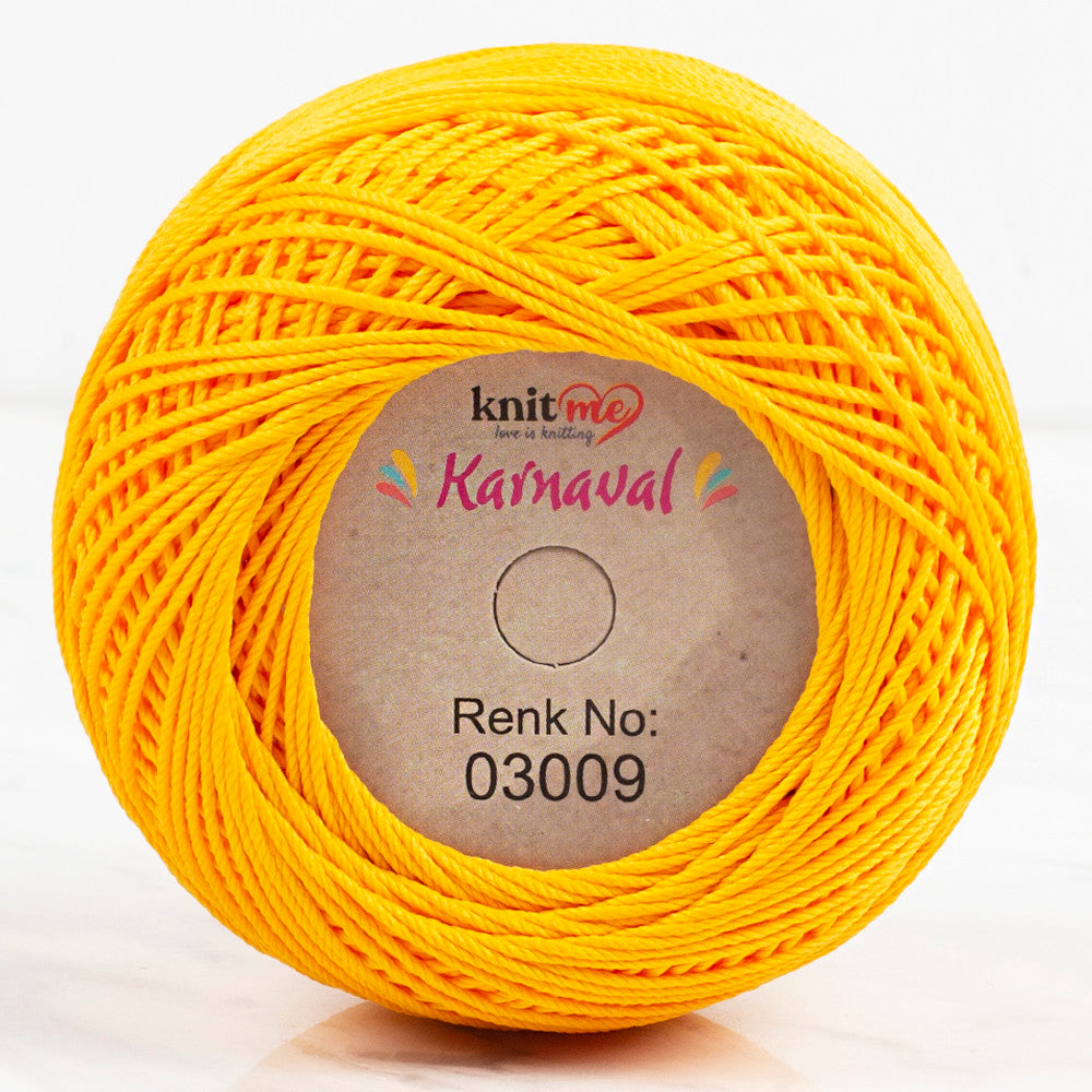 Knit Me Karnaval Knitting Yarn, Dark Yellow - 03009