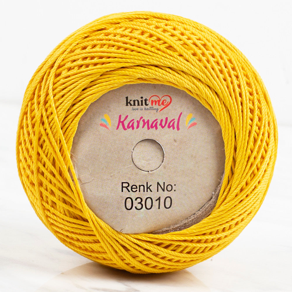 Knit Me Karnaval Knitting Yarn, Yellow - 03010