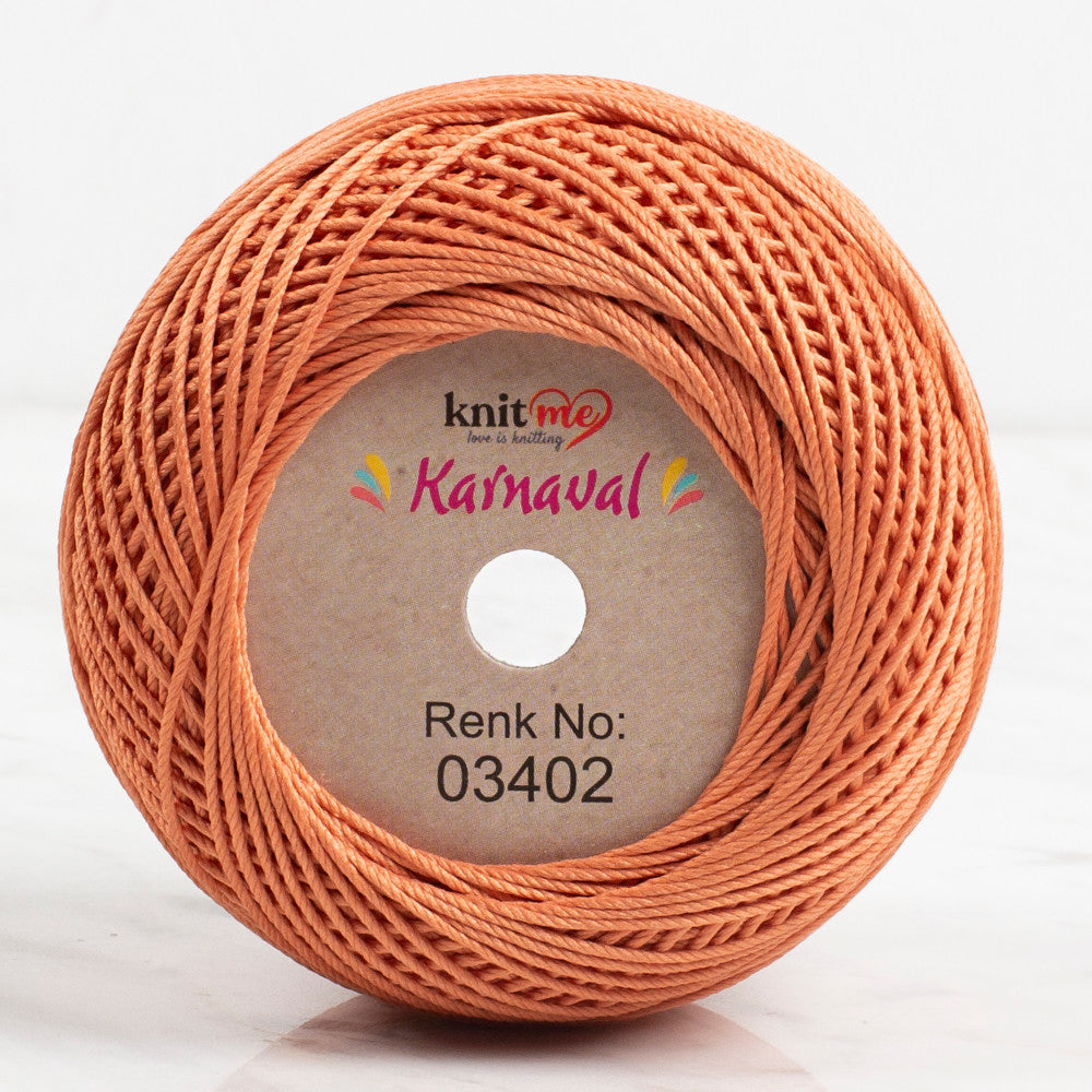 Knit Me Karnaval Knitting Yarn, Orange - 03402