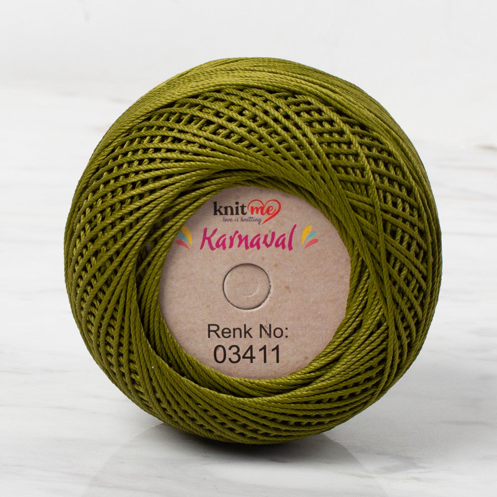 Knit Me Karnaval Knitting Yarn, Green - 03411