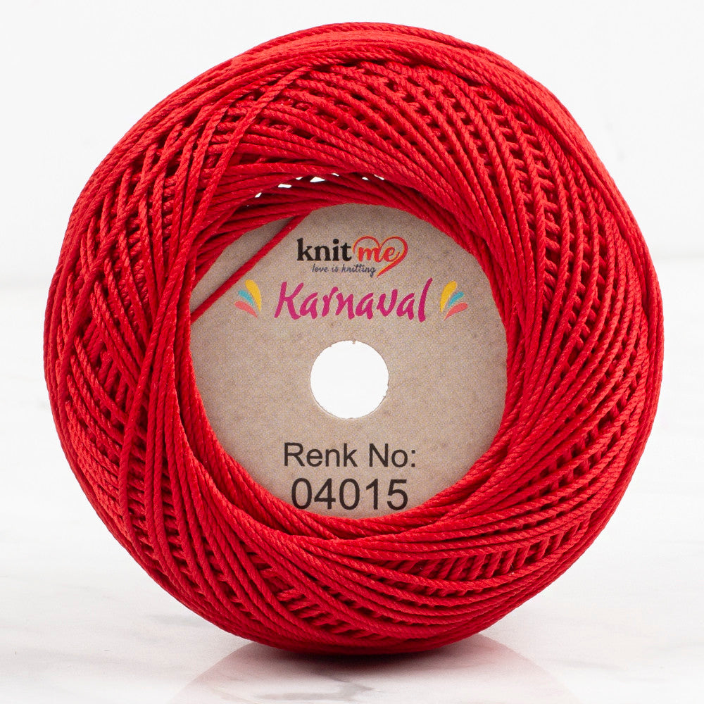 Knit Me Karnaval Knitting Yarn, Dark Red - 4015