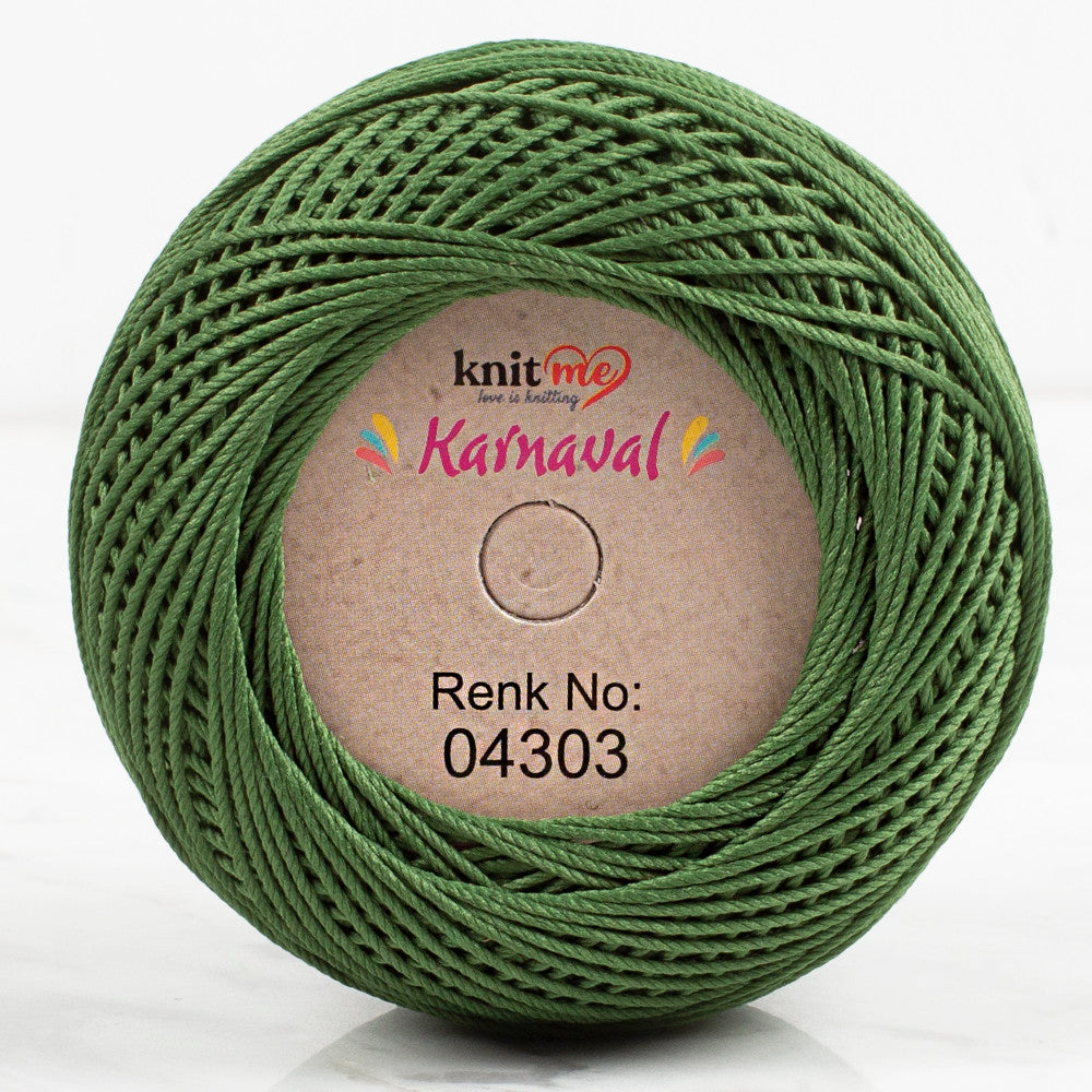 Knit Me Karnaval Knitting Yarn, Green - 4303