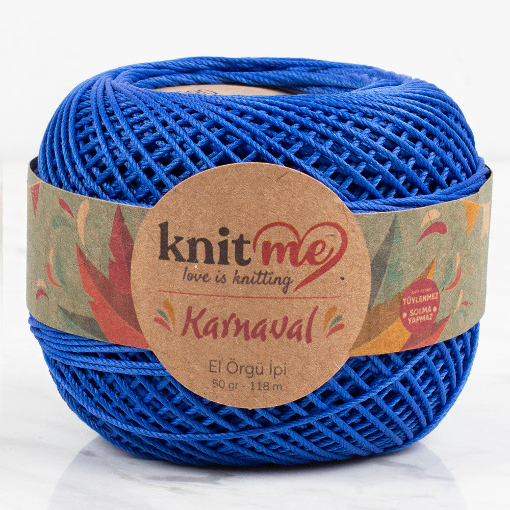 Knit Me Karnaval Knitting Yarn, Saxe Blue - 8044