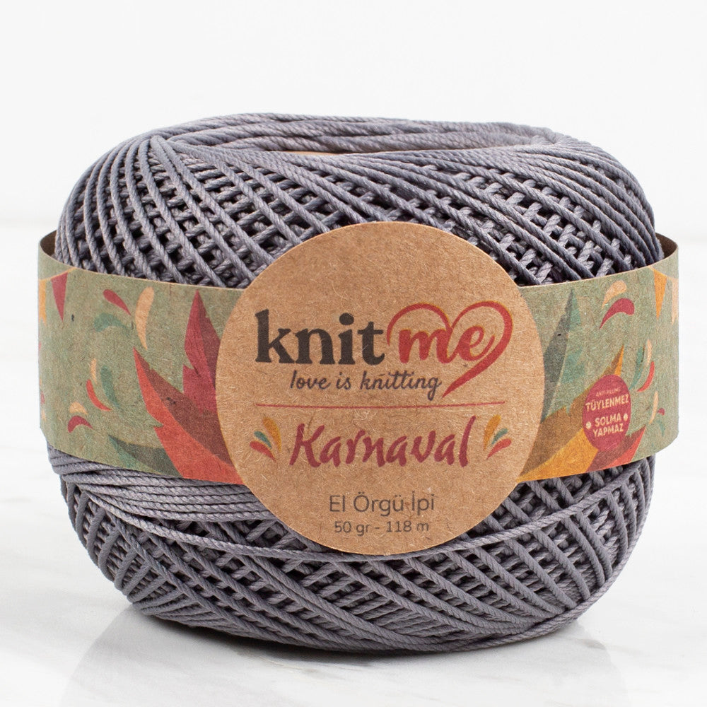 Knit Me Karnaval Knitting Yarn, Dark Grey - 8097