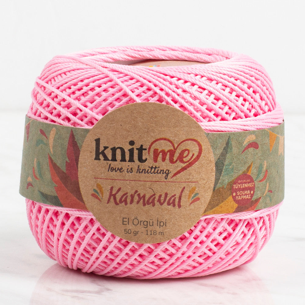 Knit Me Karnaval Knitting Yarn, Baby Pink - 8525