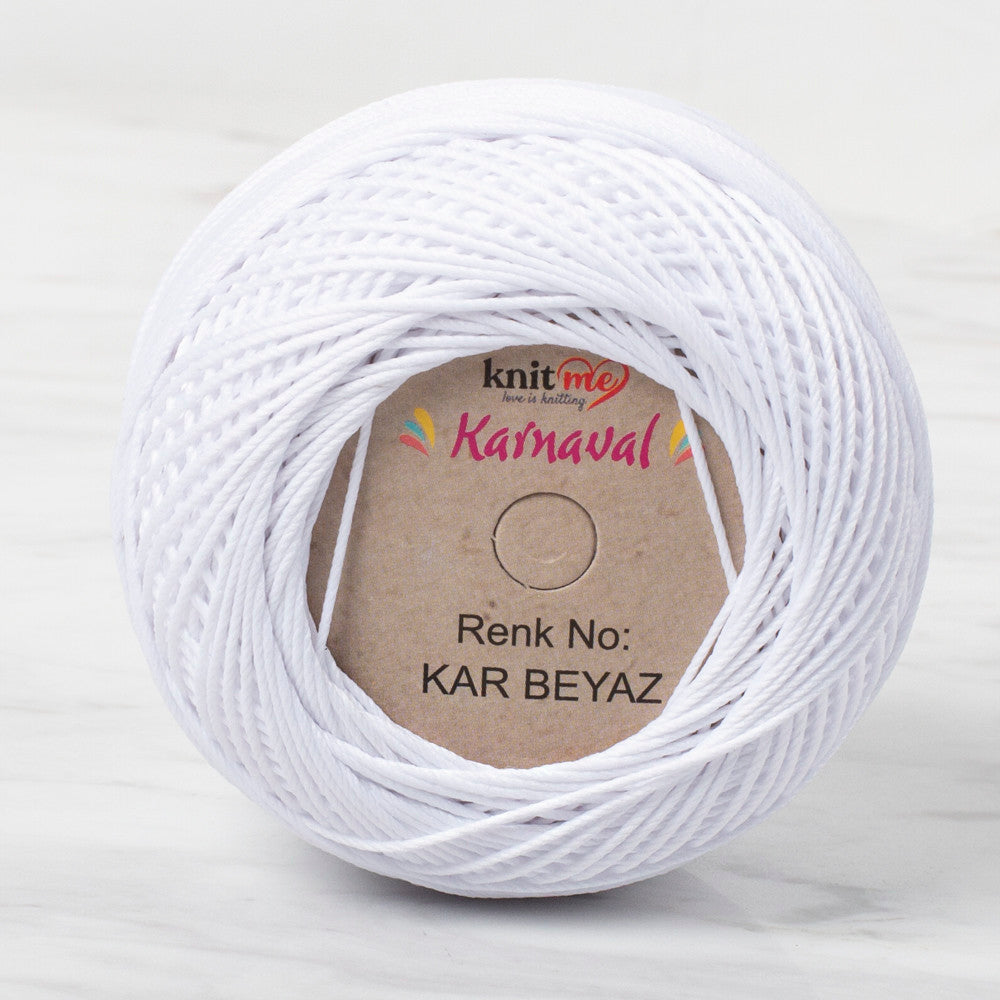 Knit Me Karnaval Knitting Yarn, Snow White