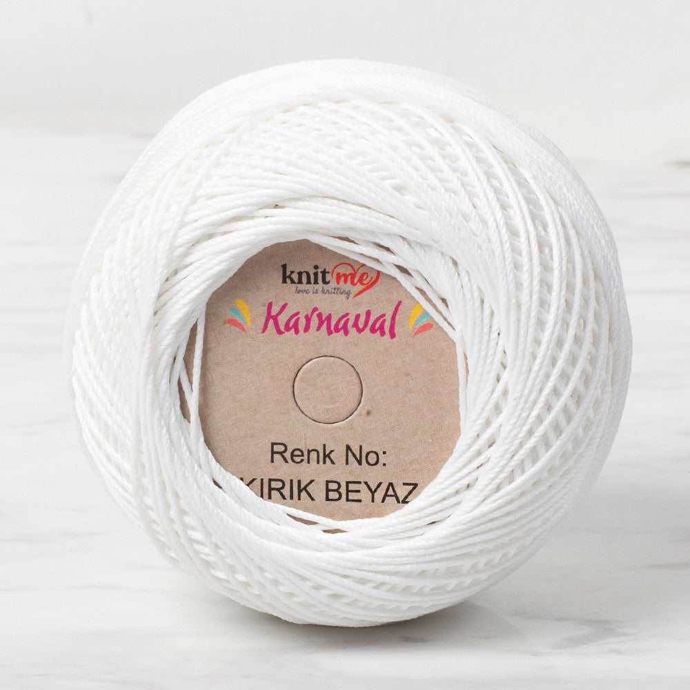 Knit Me Karnaval Knitting Yarn, Off White