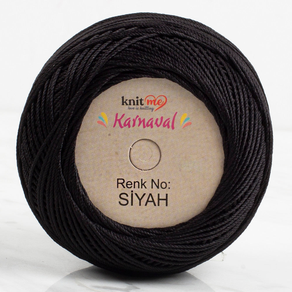 Knit Me Karnaval Knitting Yarn, Black