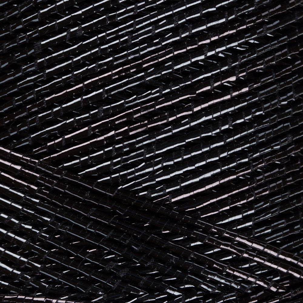 Knitme Parla Glitter Knitting Yarn - Black