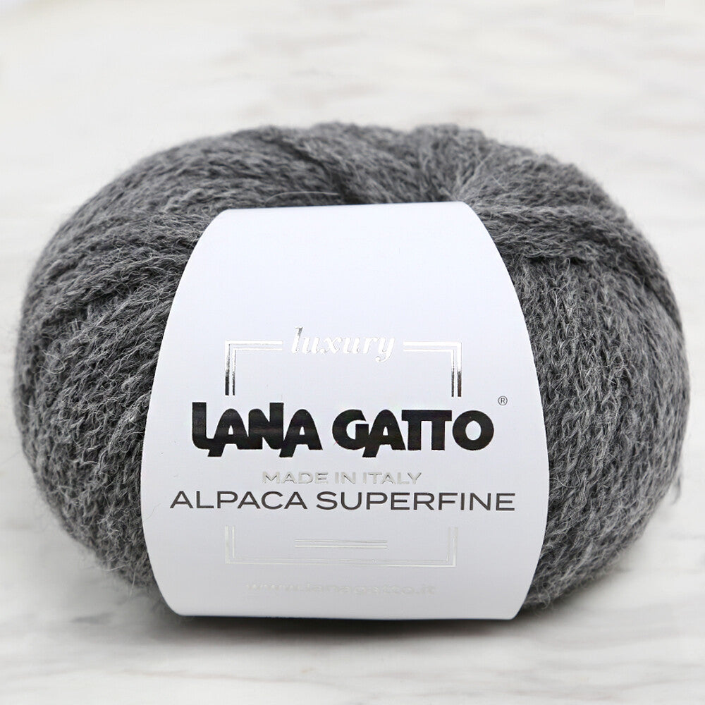 Lana Gatto Alpaca Superfine, Grey - 7612