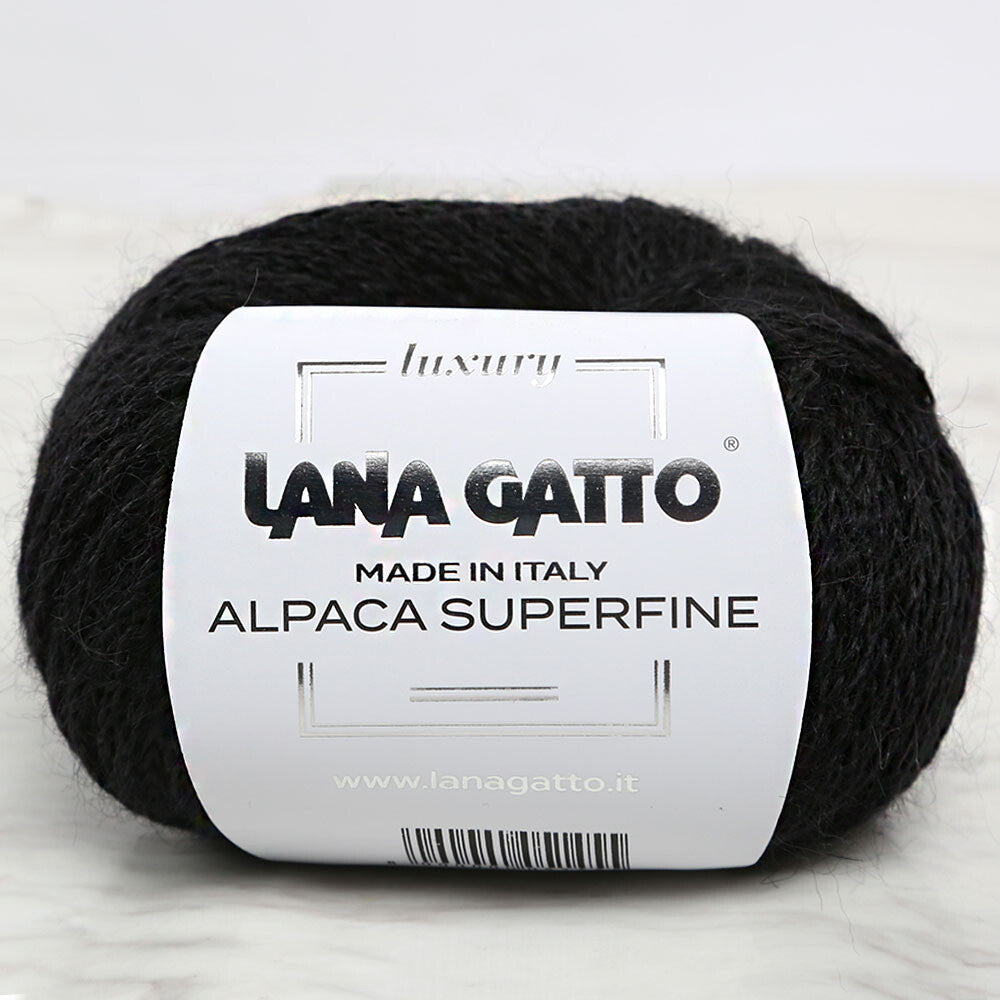 Lana Gatto Alpaca Superfine, Black - 7613