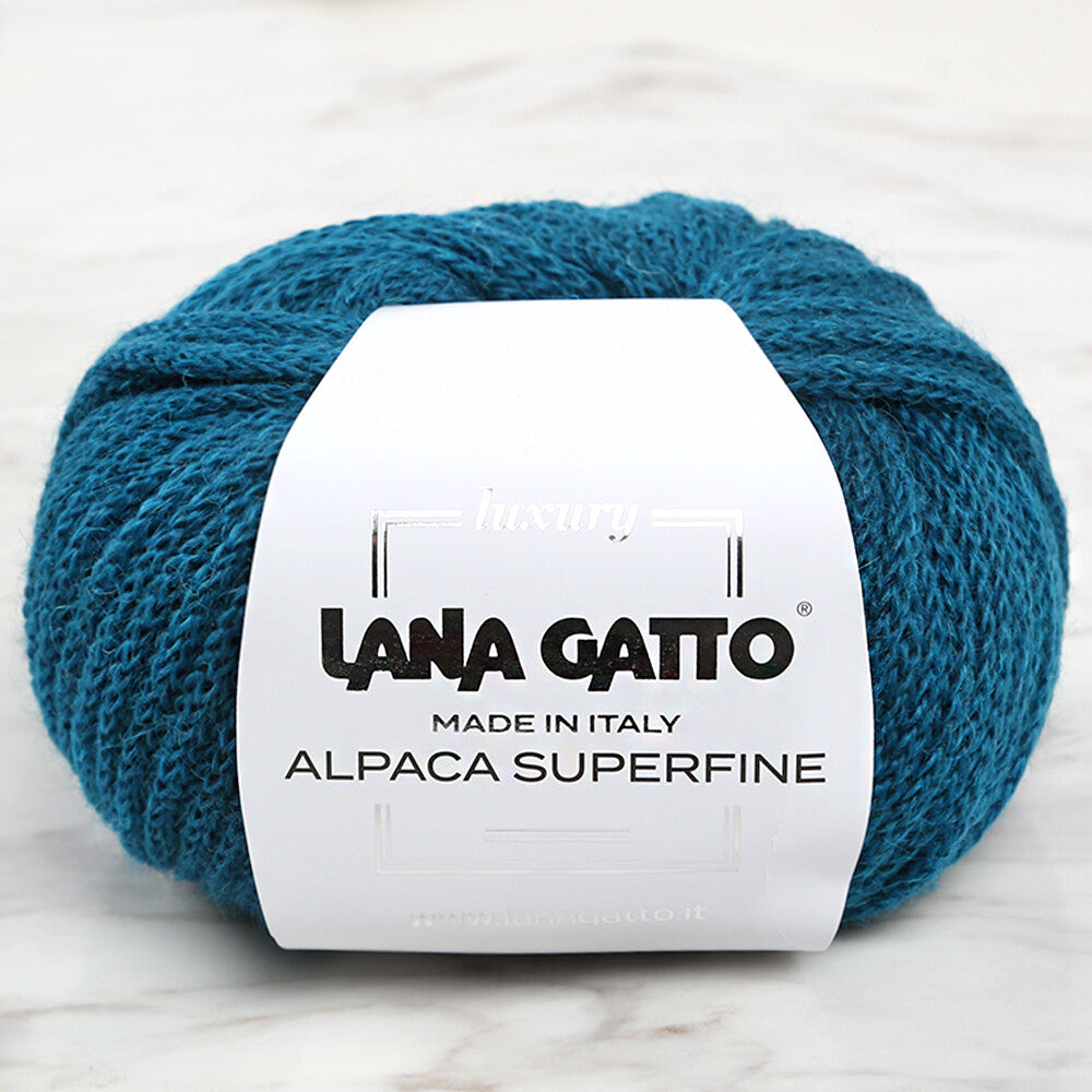 Lana Gatto Alpaca Superfine, Petrol Blue - 8476
