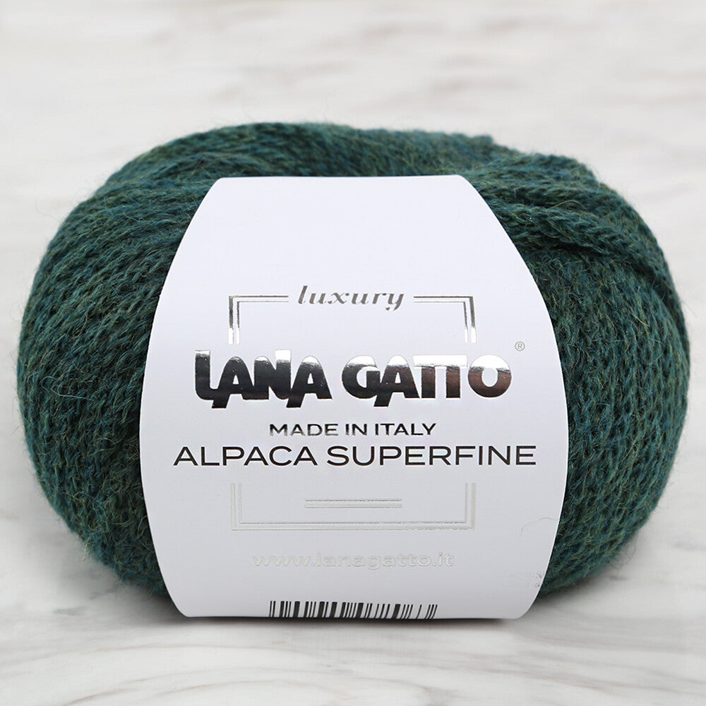 Lana Gatto Alpaca Superfine, Green - 9069