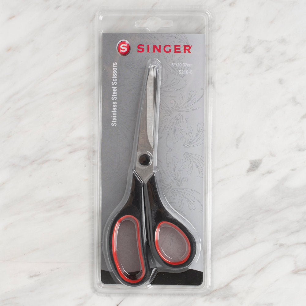 Singer Black Handled Scissors - S218-8