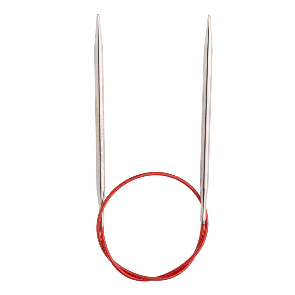 ChiaoGoo Red Lace 4.50 mm 40 cm Stainless Steel Circular Needle - 7016-7