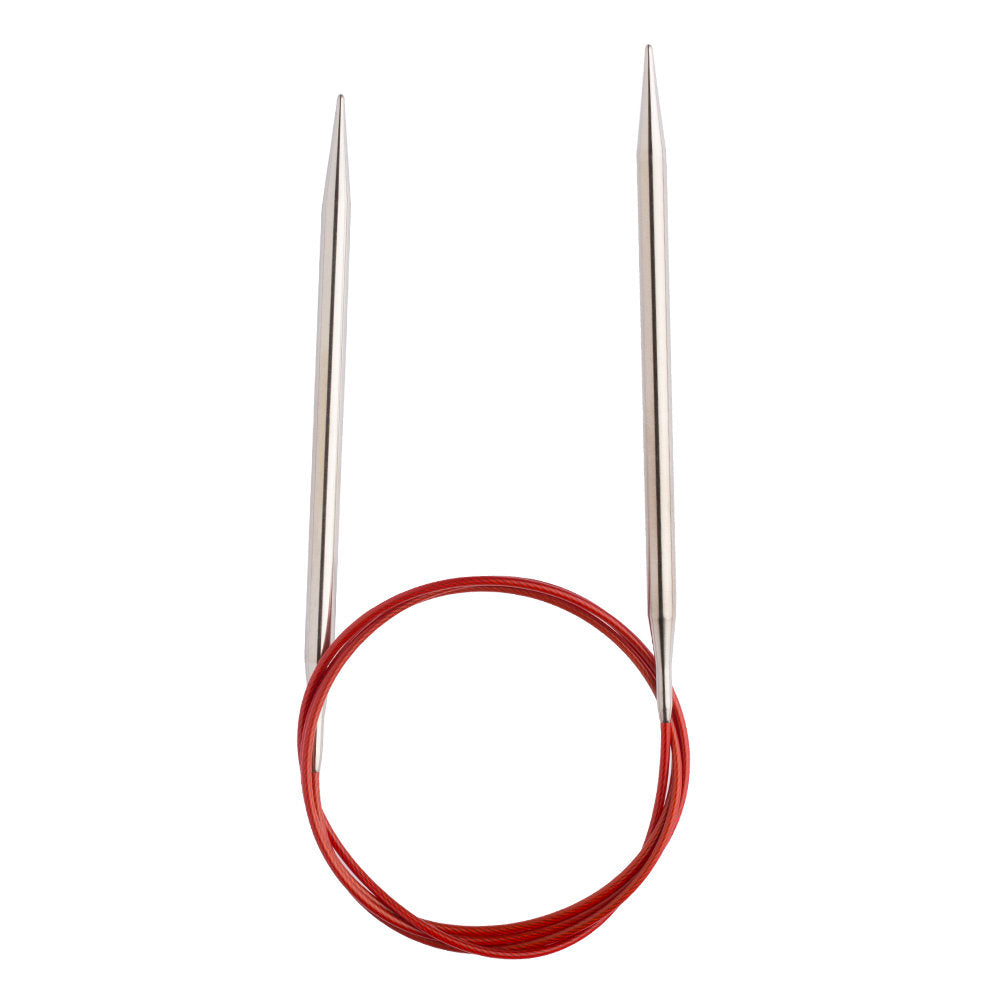 ChiaoGoo Red Lace 5.00 mm 100 cm Stainless Steel Circular Needle - 7040-8