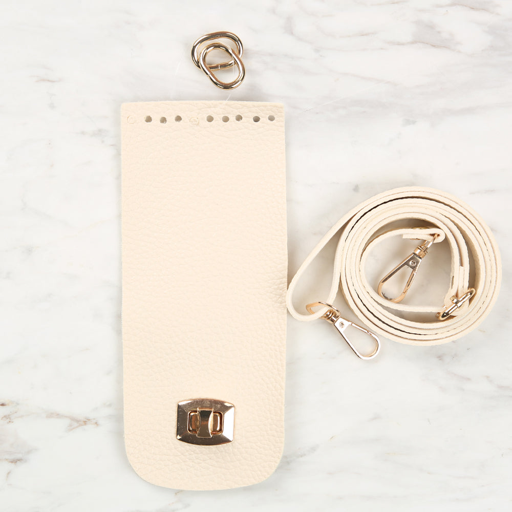 Knitme Clip Phone Set 8.5x20 cm Cream BA-0047