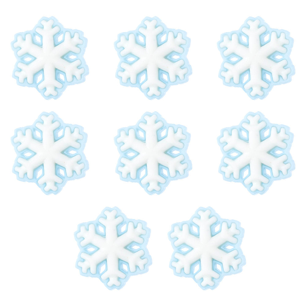 Buttons & Galore Decorative Baby Button, Frozen Flakes