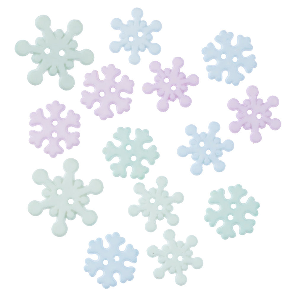 Buttons & Galore Decorative Baby Button, Snowstorm
