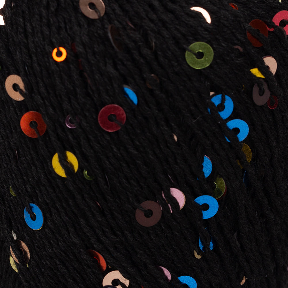 Knitme UNIQUE Hand Knitting Yarn, Black - 25
