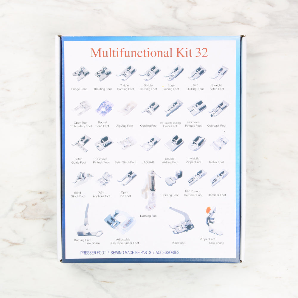 Yabalı Sewing Machine Foot Set of 32