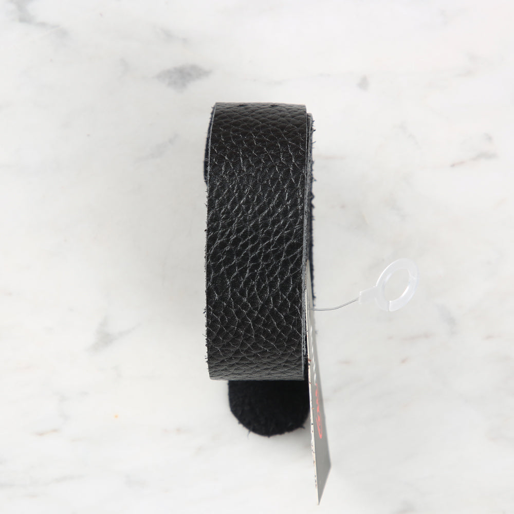 Knitme Genuine Leather Sports Sewing Bag Strap 75x2.5 cm Black BA-0036